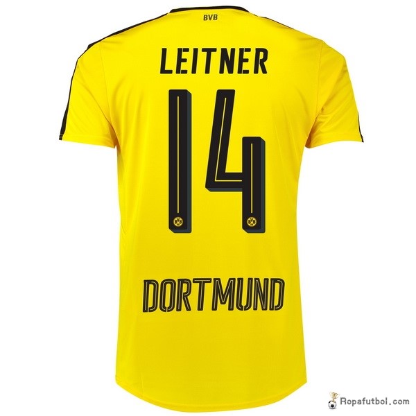 Camiseta Borussia Dortmund Replica Primera Ropa Leitner 2016/17 Amarillo